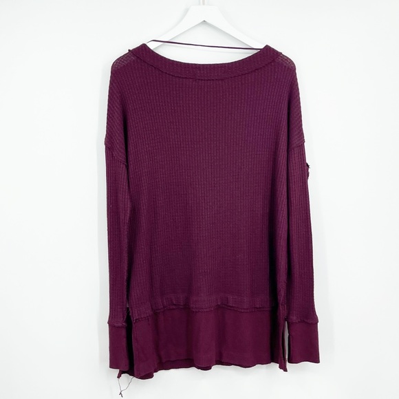 Free People North Shore Purple Thermal SZ XS - Picture 3 of 8